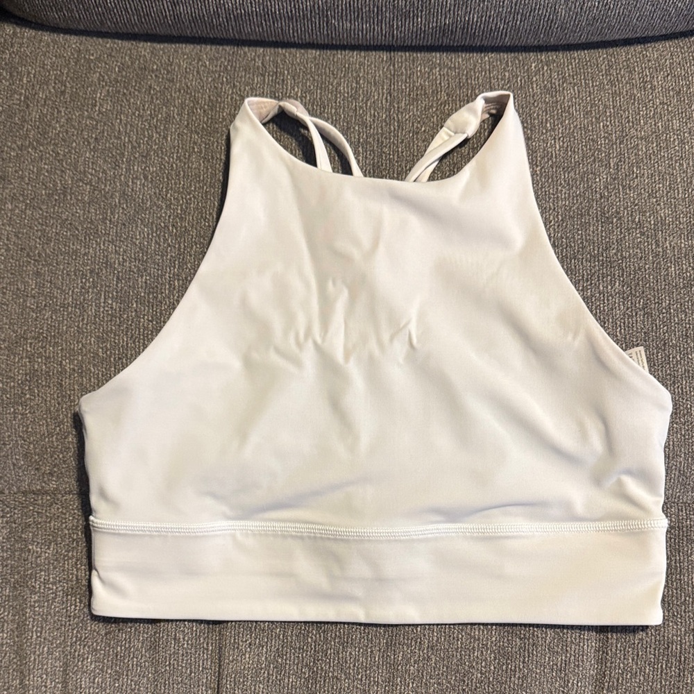 lululemon athletica High-Neck Sports Bralette in White